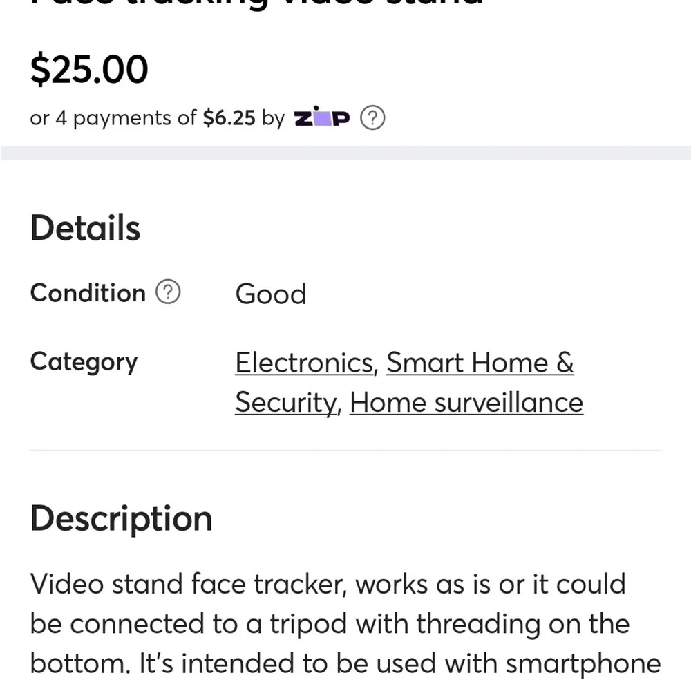 Smart Tracking Mobile Holder - White